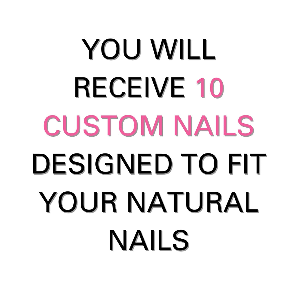 PollyTips - You will receive 10 custom nails designed to fit your natural nails.