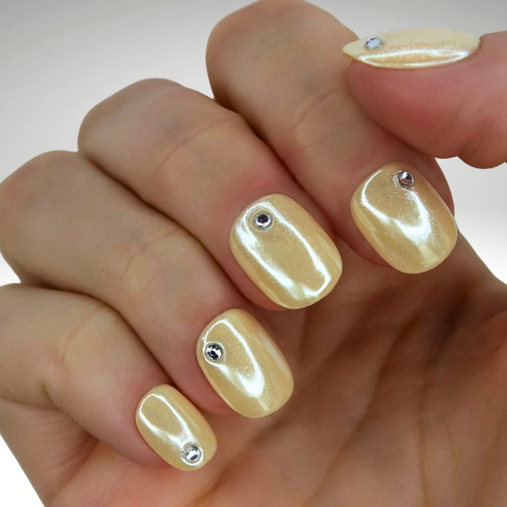 PollyTips - Lemon Glaze Nails 4