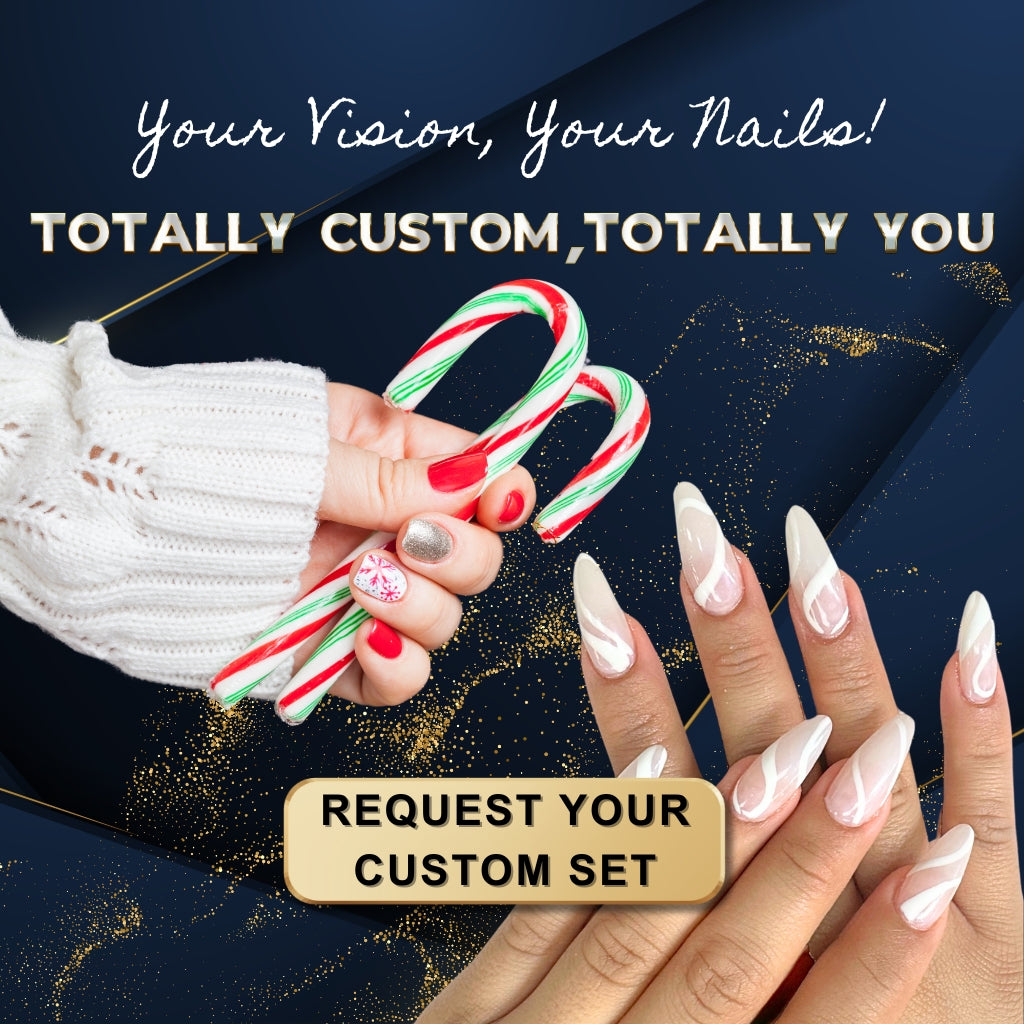 PollyTips - Homepage Header Image "Request A Custom Nail Design" For Mobile.