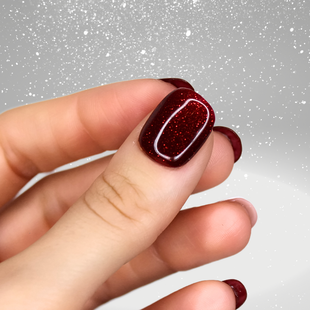 PollyTips - Cherry Claus Nails 4