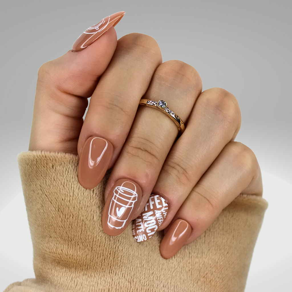 PollyTips - Coffee Break Nails 1