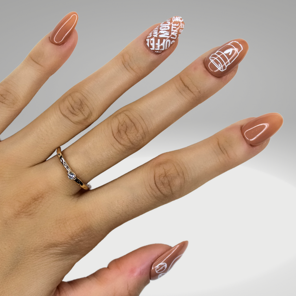 PollyTips - Coffee Break Nails 2