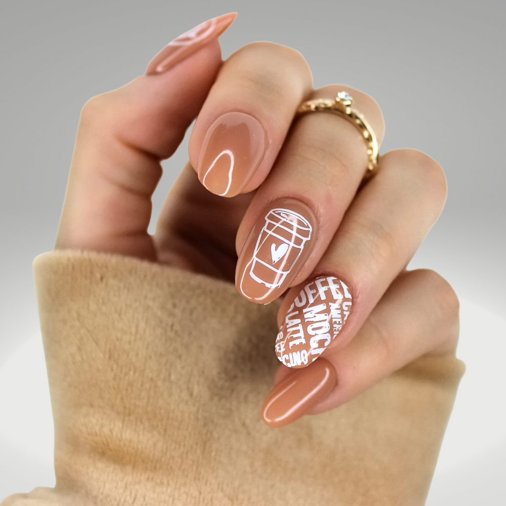 PollyTips - Coffee Break Nails 5