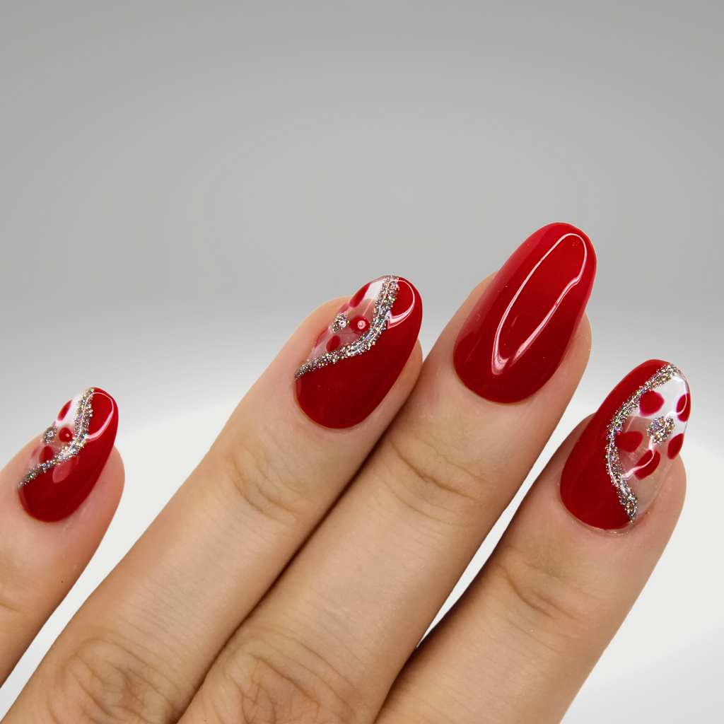 PollyTips - Scarlet Blossom Nails 2