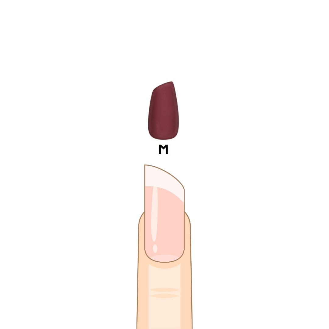 PollyTips - Nails Lengths (Lipstick).